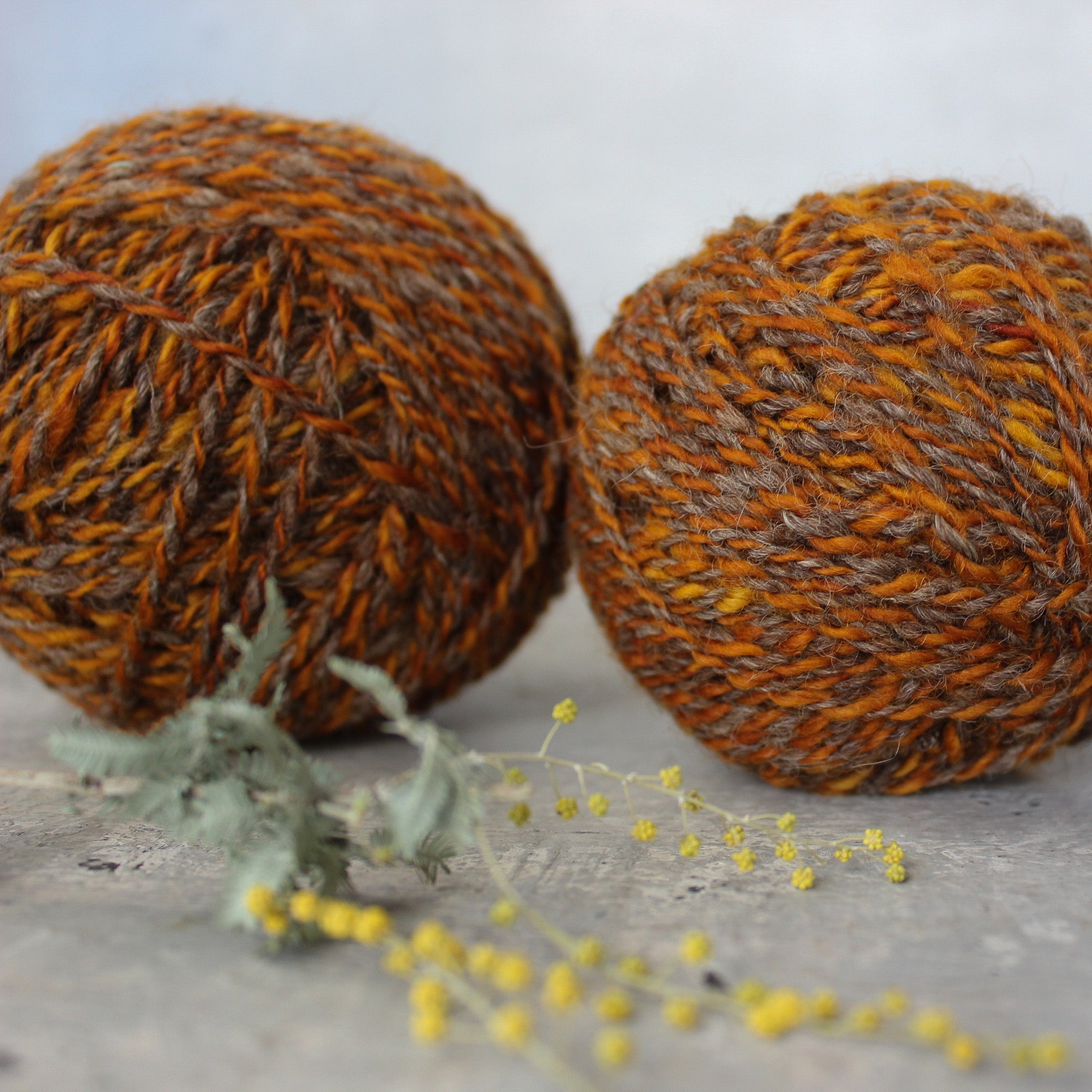 Local Handspun Plant Dyed Yarn Balls - Tribe Castlemaine