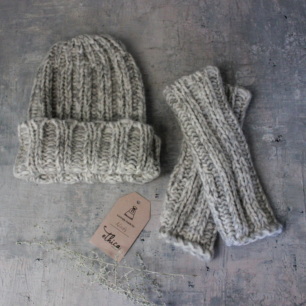 Long Baby Alpaca Hand Warmers - Tribe Castlemaine