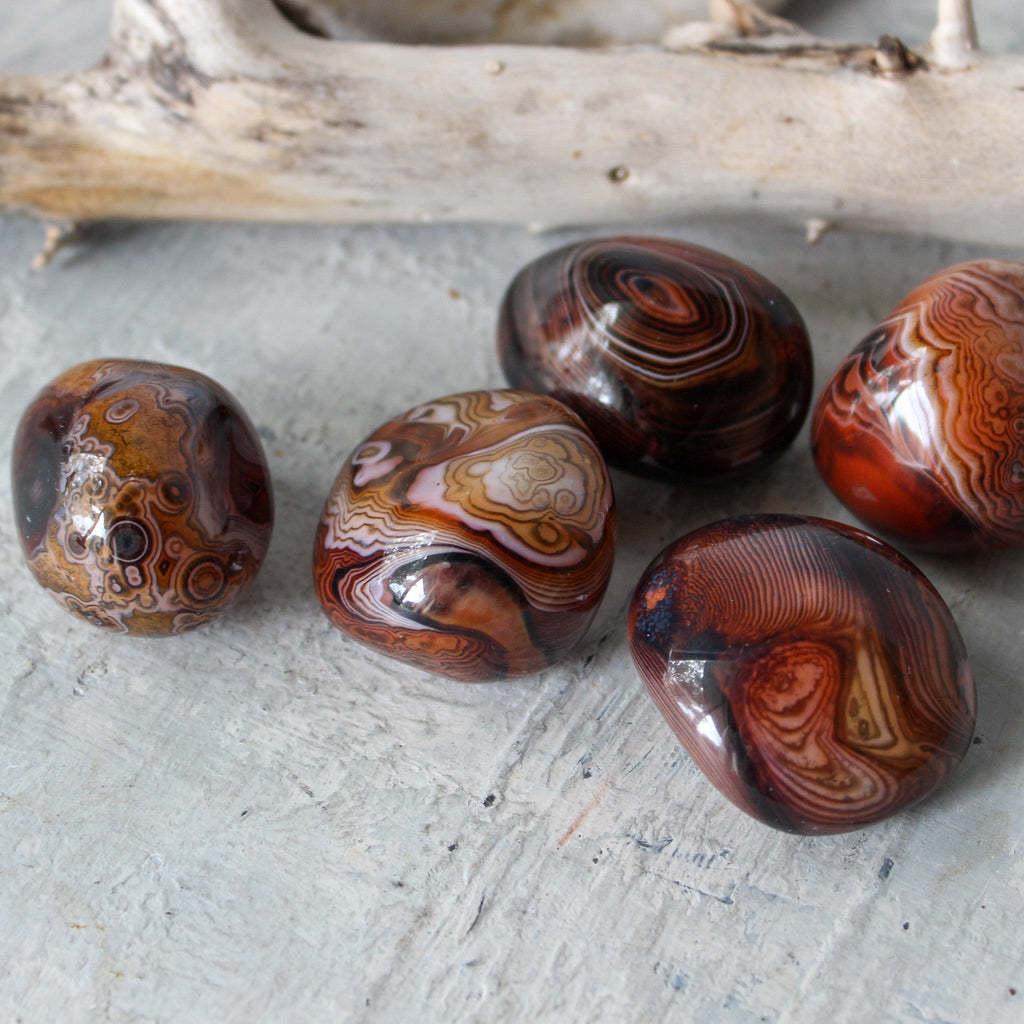 Madagascar Banded Agate Polished Stones - Tribe Castlemaine