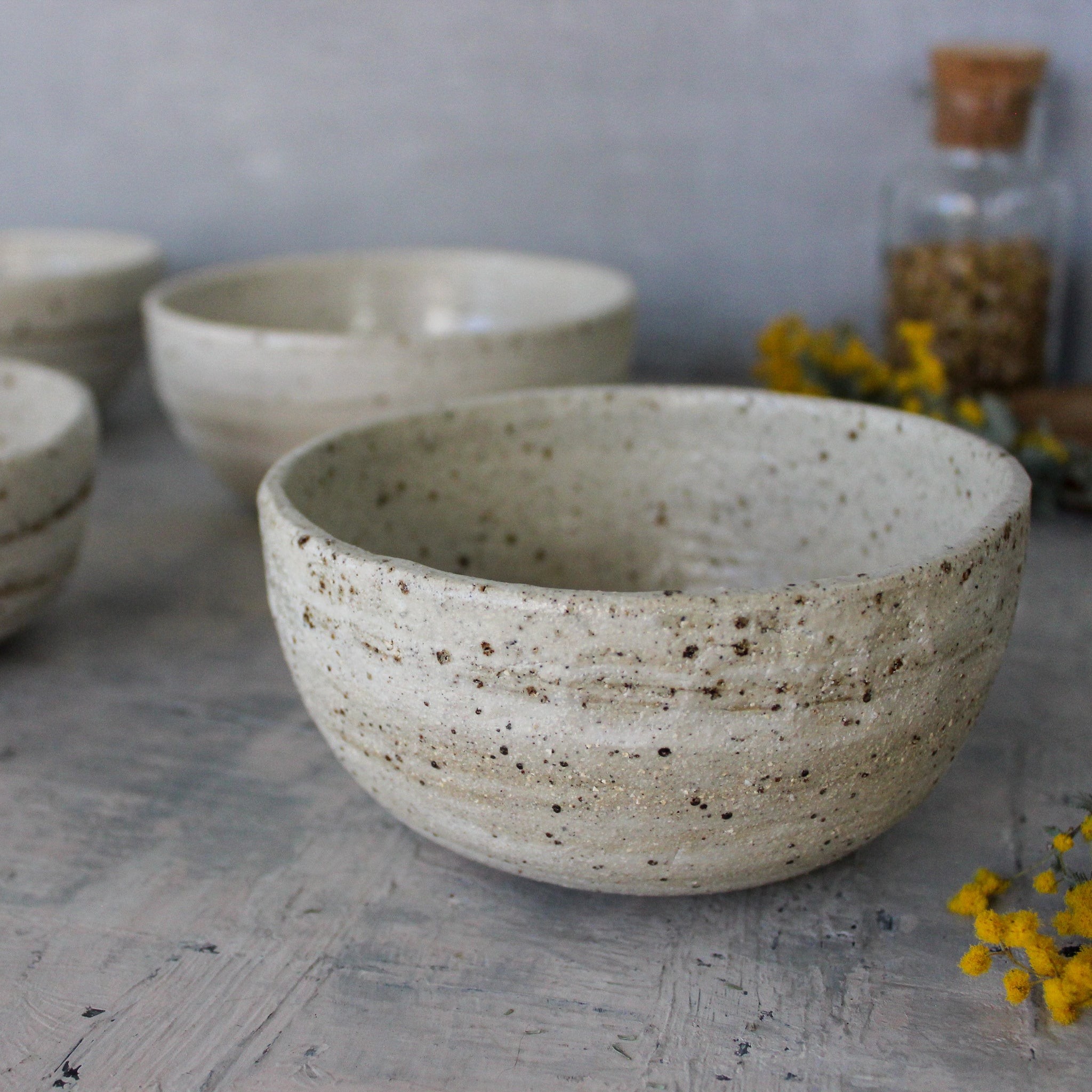 Marbled Ceramic Breakfast Bowls - Tribe Castlemaine