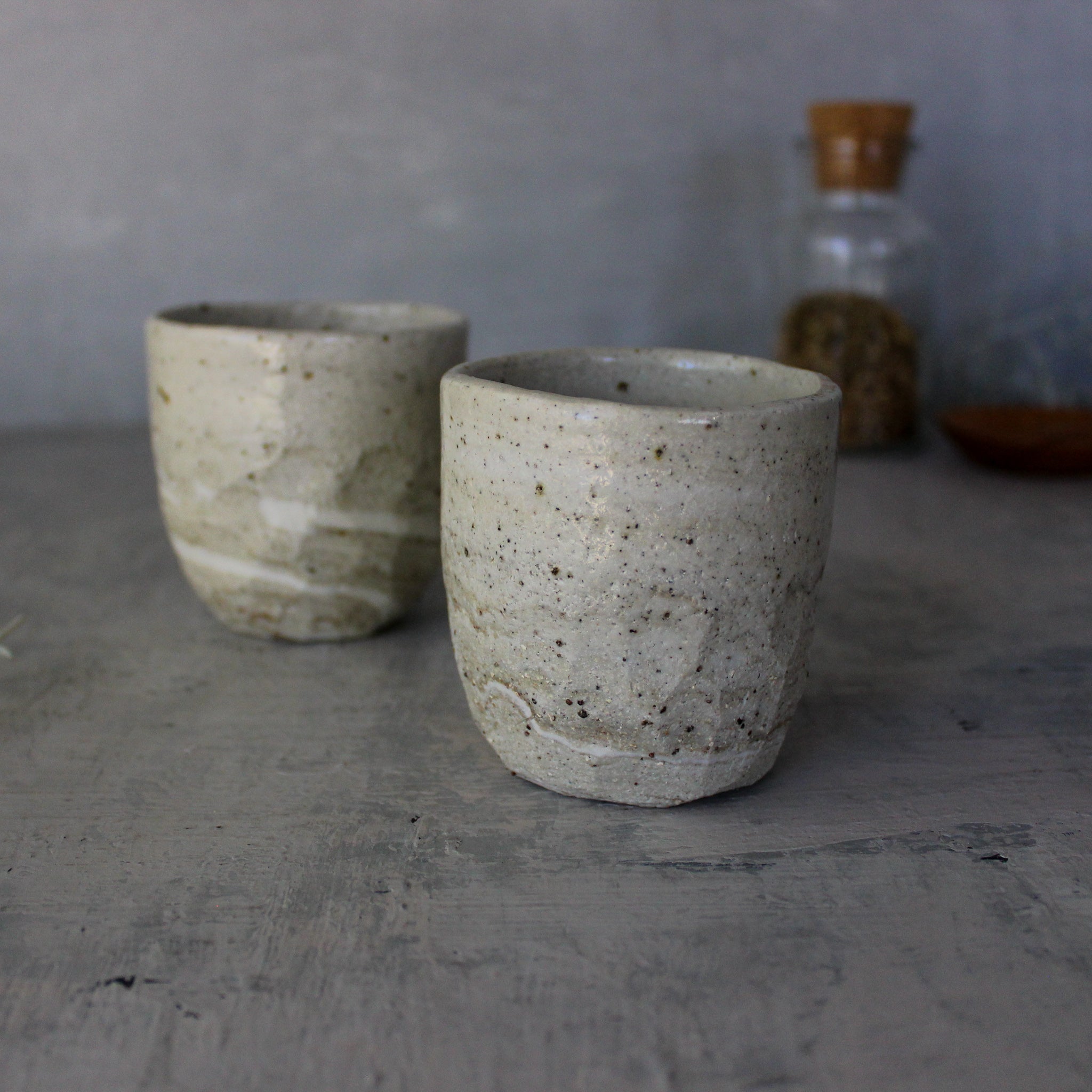 Marbled Ceramic Latte Cups - Tribe Castlemaine