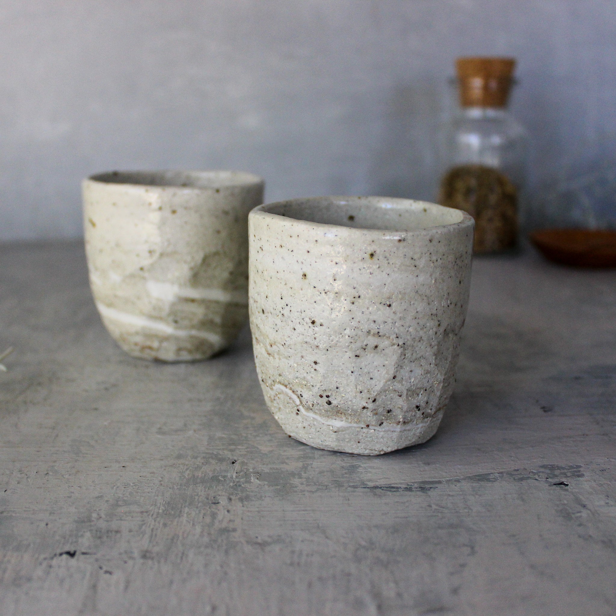 Marbled Ceramic Latte Cups - Tribe Castlemaine