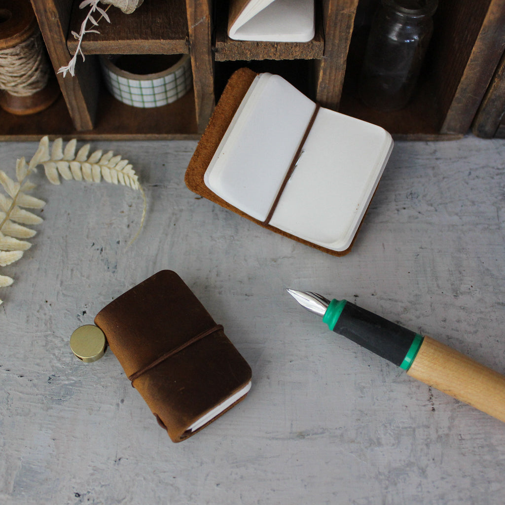 Miniature Leather Journals - Tribe Castlemaine