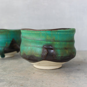 Mino Ware Matcha Bowl Green - Tribe Castlemaine