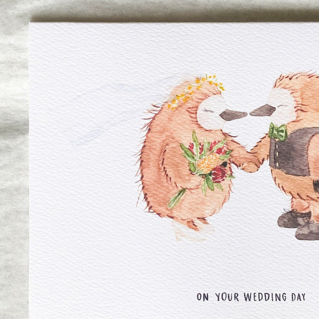 Mister Moose Card Echidna Wedding - Tribe Castlemaine