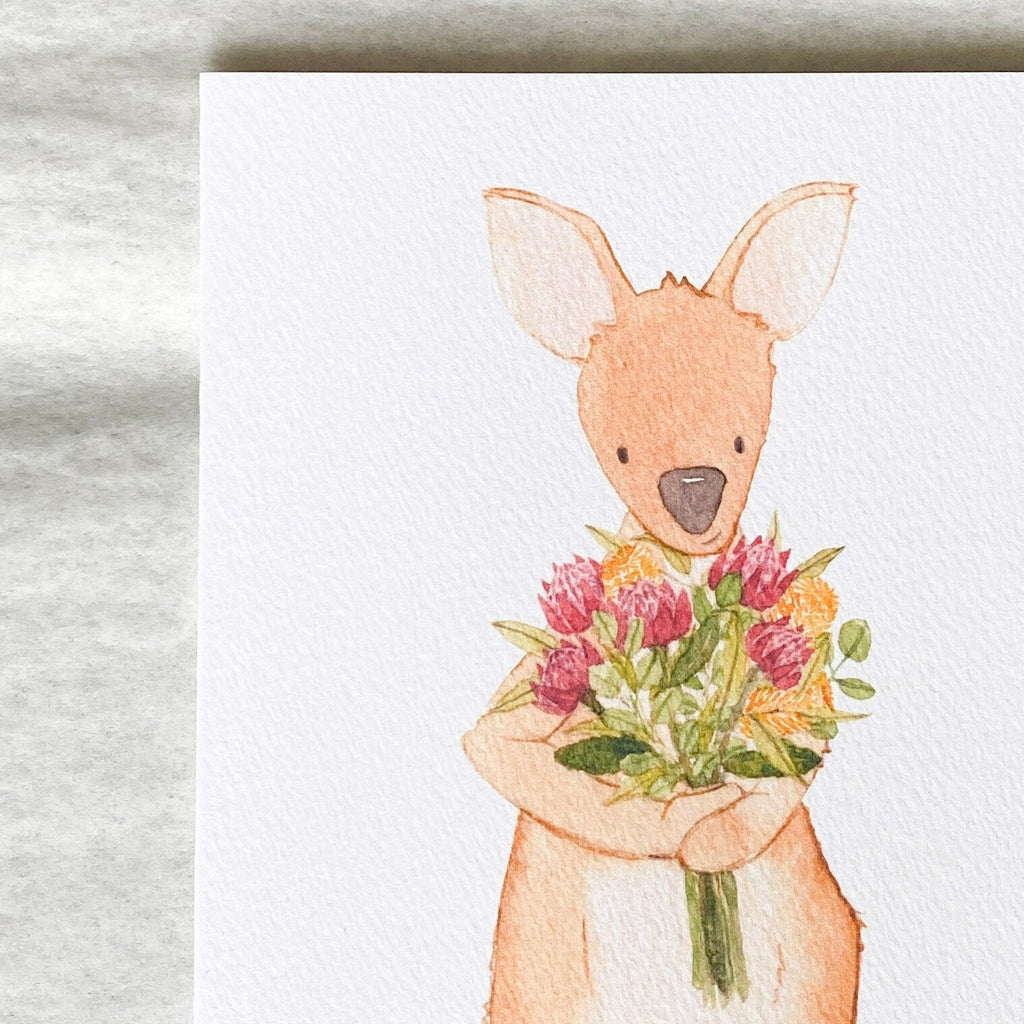 Mister Moose Card Joey Floral - Tribe Castlemaine