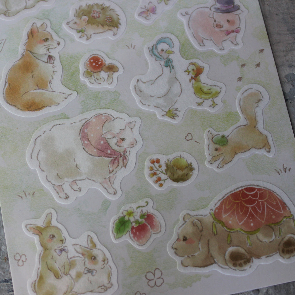 Mon Favori Animal Sticker Sheet - Tribe Castlemaine