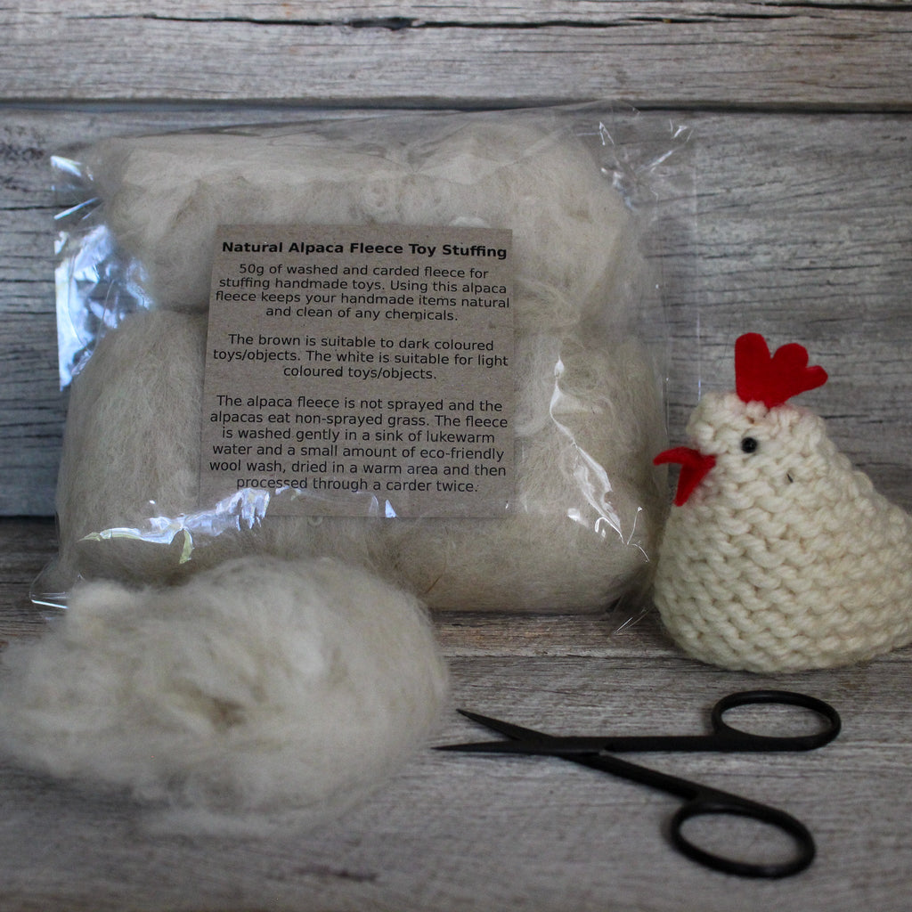 Natural Alpaca Fleece Toy Stuffing - Tribe Castlemaine