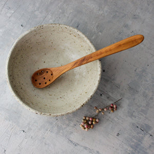 Olive Wood Holed Spoon - Tribe Castlemaine