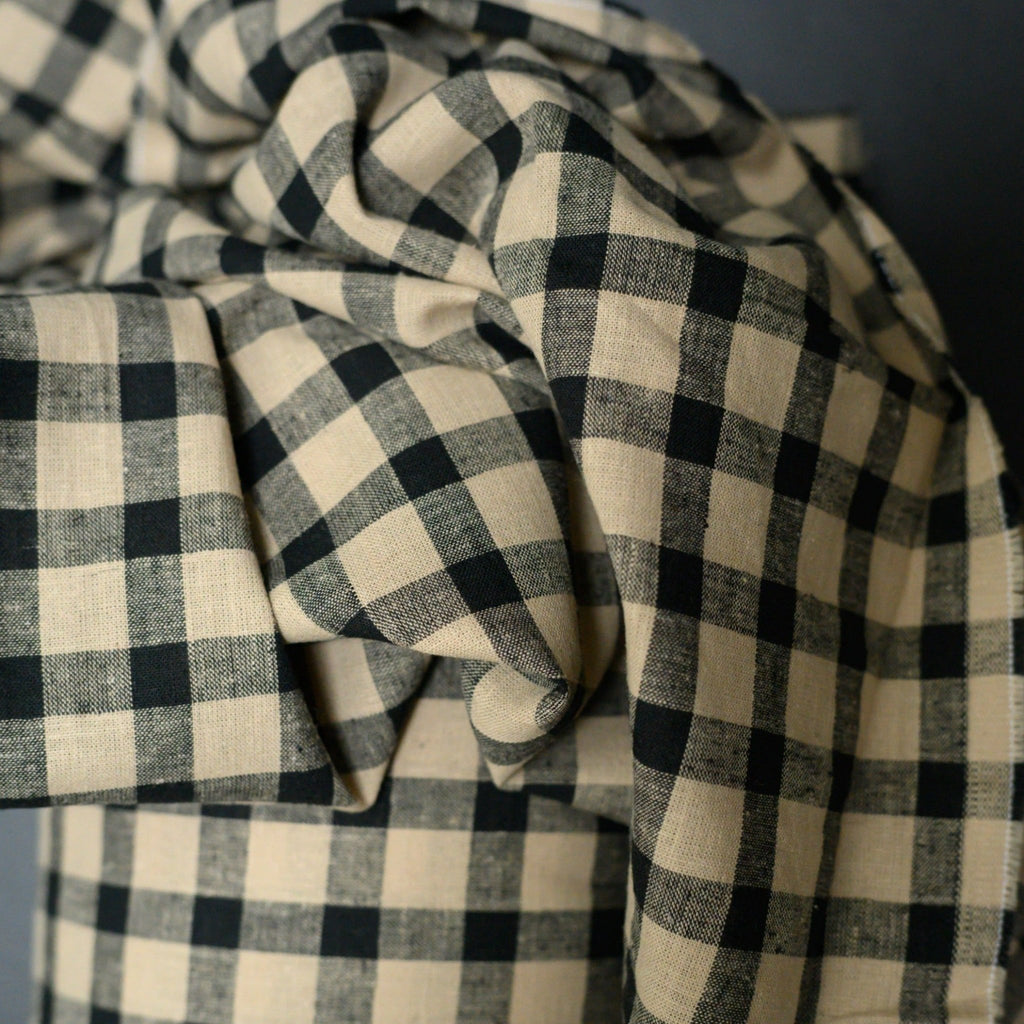 Piper Gingham Cotton/Linen Blend - Tribe Castlemaine