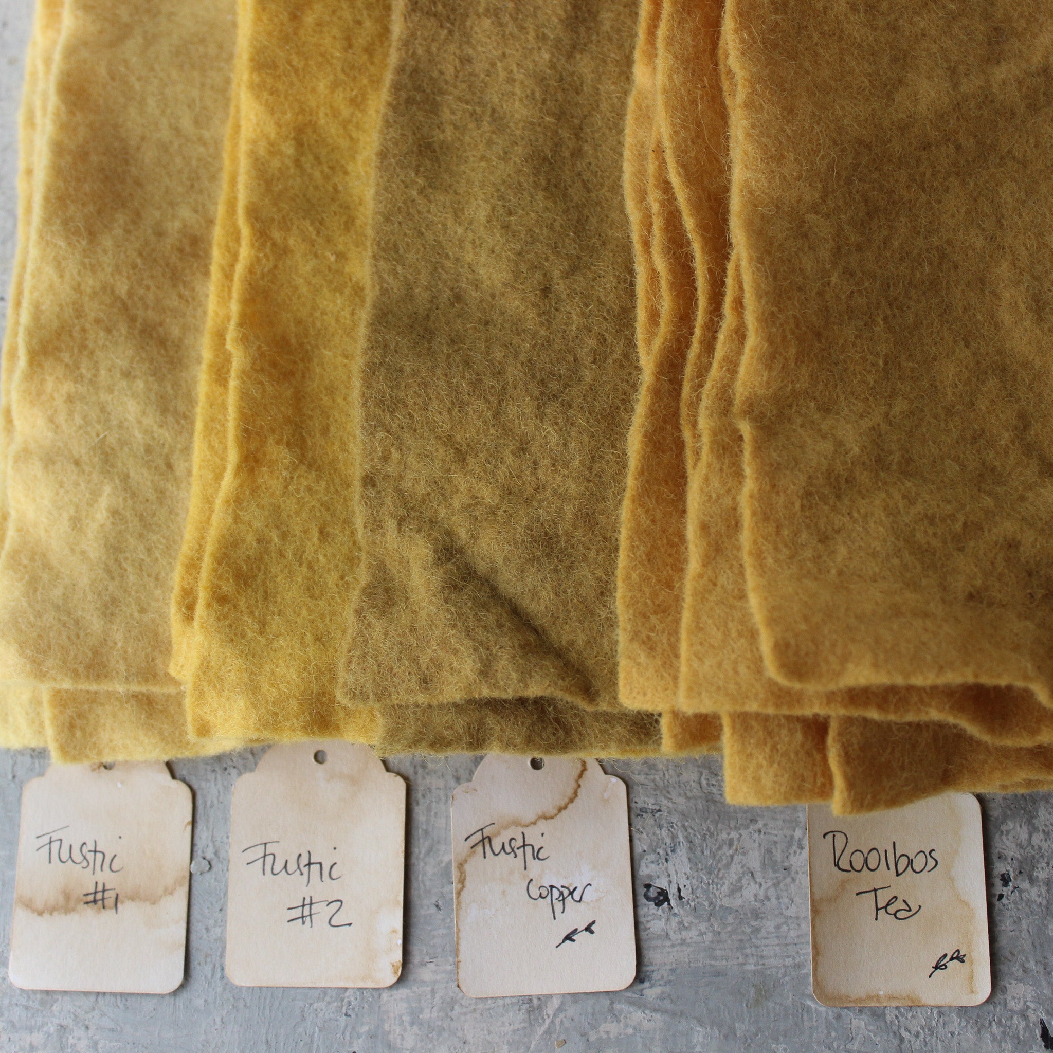 Plant Dyed Wool Felt Sheets - Tribe Castlemaine