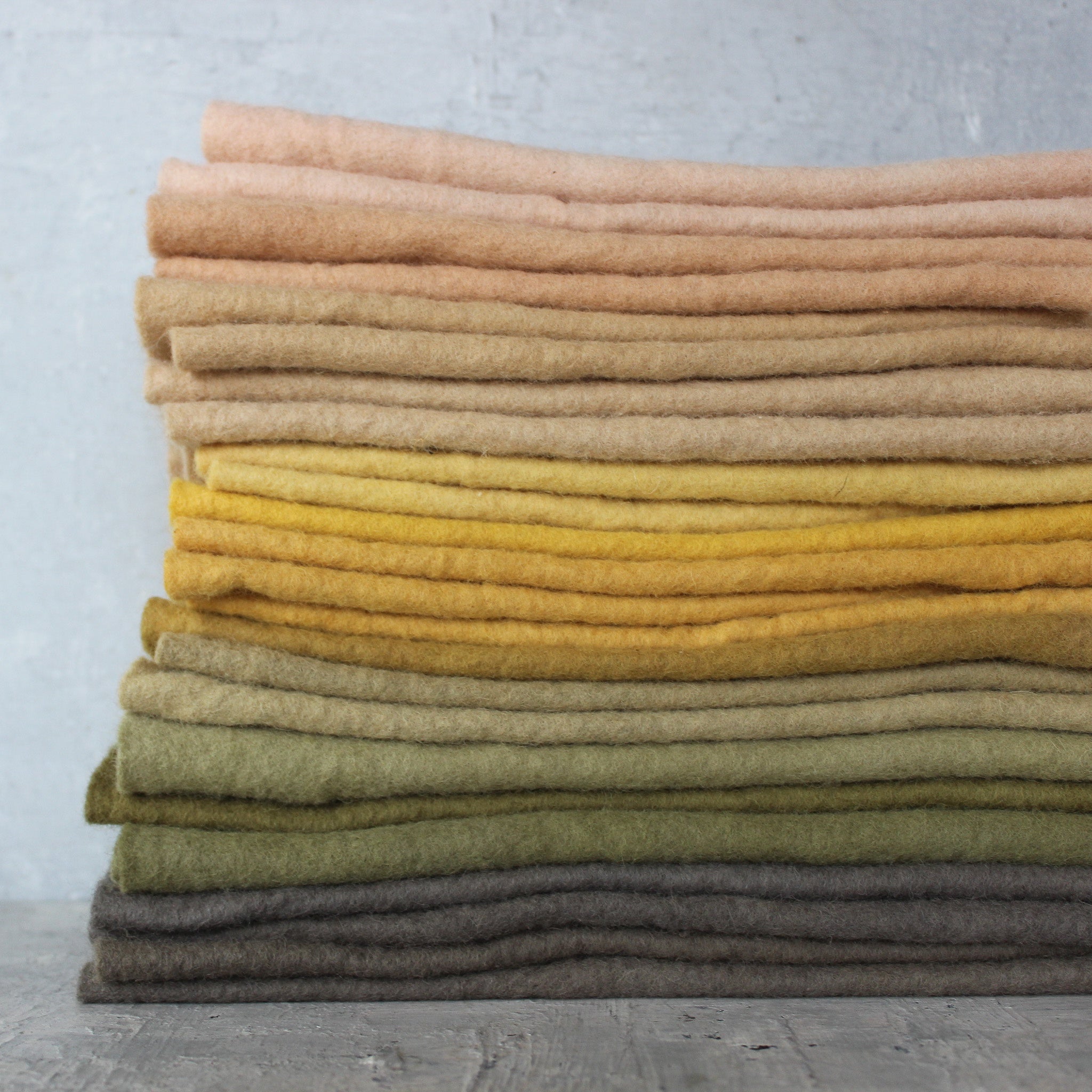 Plant Dyed Wool Felt Sheets - Tribe Castlemaine