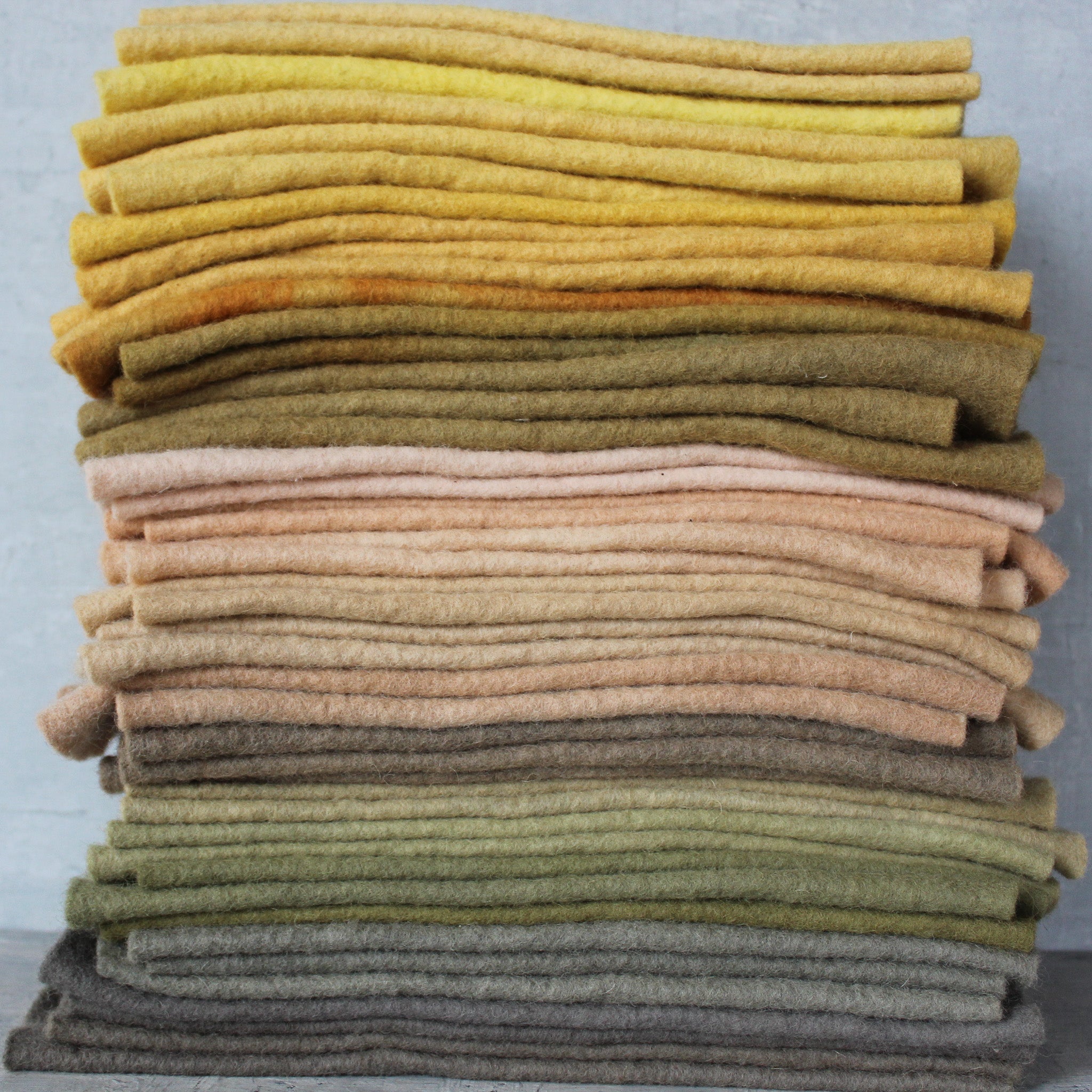 Plant Dyed Wool Felt Sheets - Tribe Castlemaine