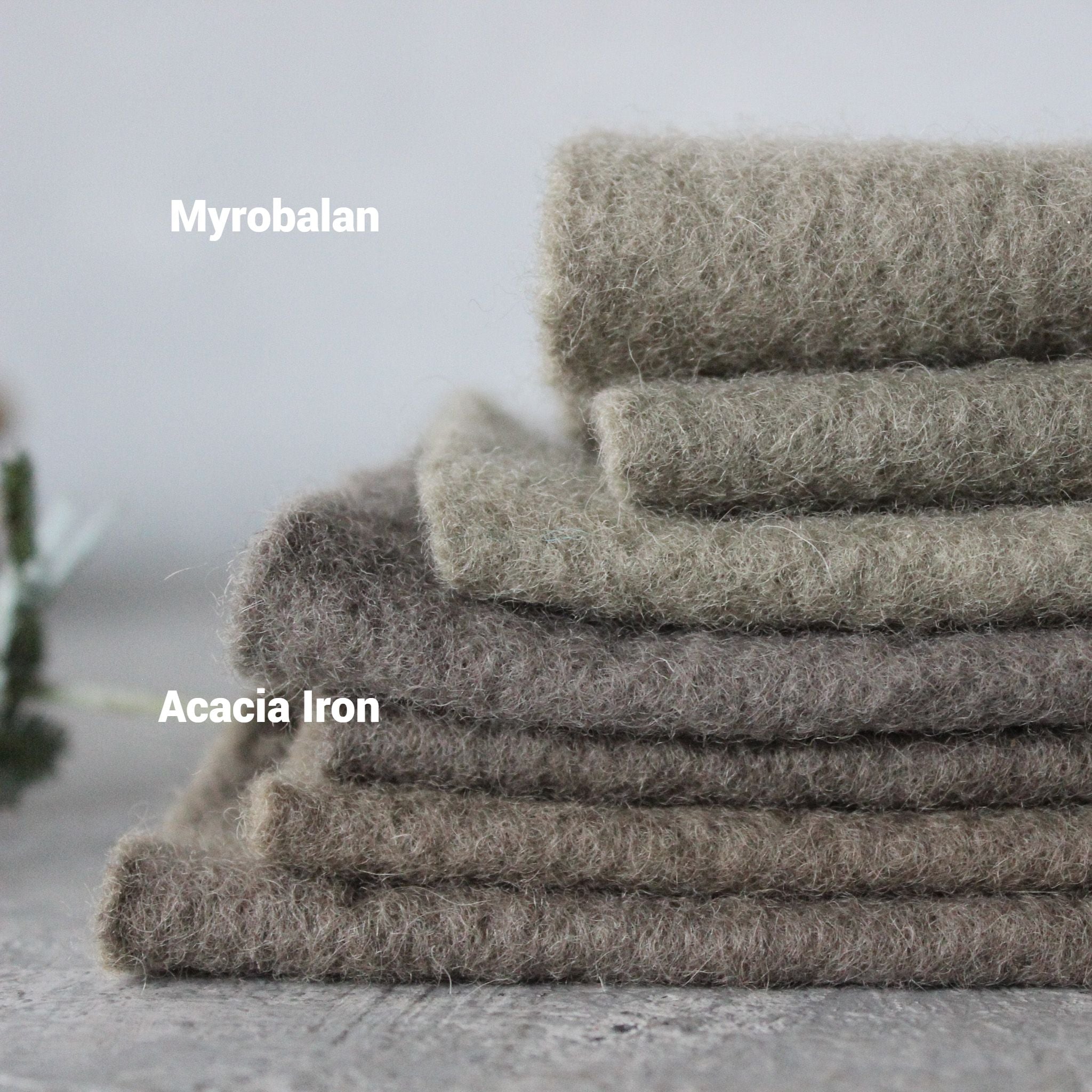 Plant Dyed Wool Felt Sheets - Tribe Castlemaine