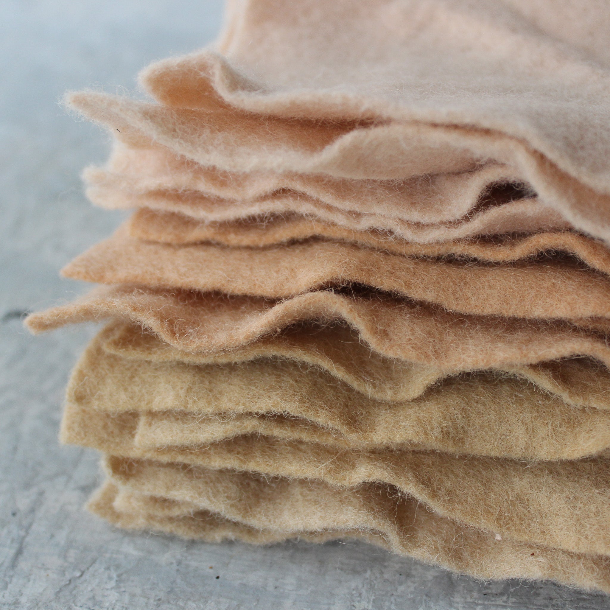 Plant Dyed Wool Felt Sheets - Tribe Castlemaine
