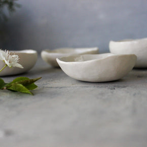 Porcelain Dandelion Trinket Dishes - Tribe Castlemaine