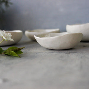 Porcelain Dandelion Trinket Dishes - Tribe Castlemaine