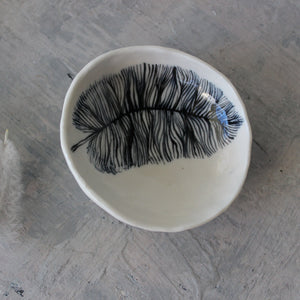 Porcelain Feather Trinket Dishes - Tribe Castlemaine