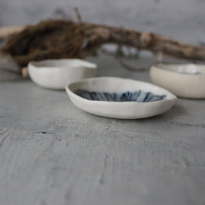 Porcelain Feather Trinket Dishes - Tribe Castlemaine