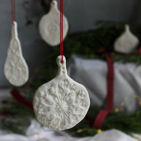 Porcelain Hanging Leaf Ornaments - Tribe Castlemaine