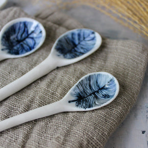 Porcelain Spoons Feather - Tribe Castlemaine