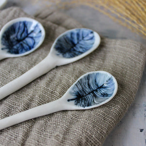 Porcelain Spoons Feather - Tribe Castlemaine