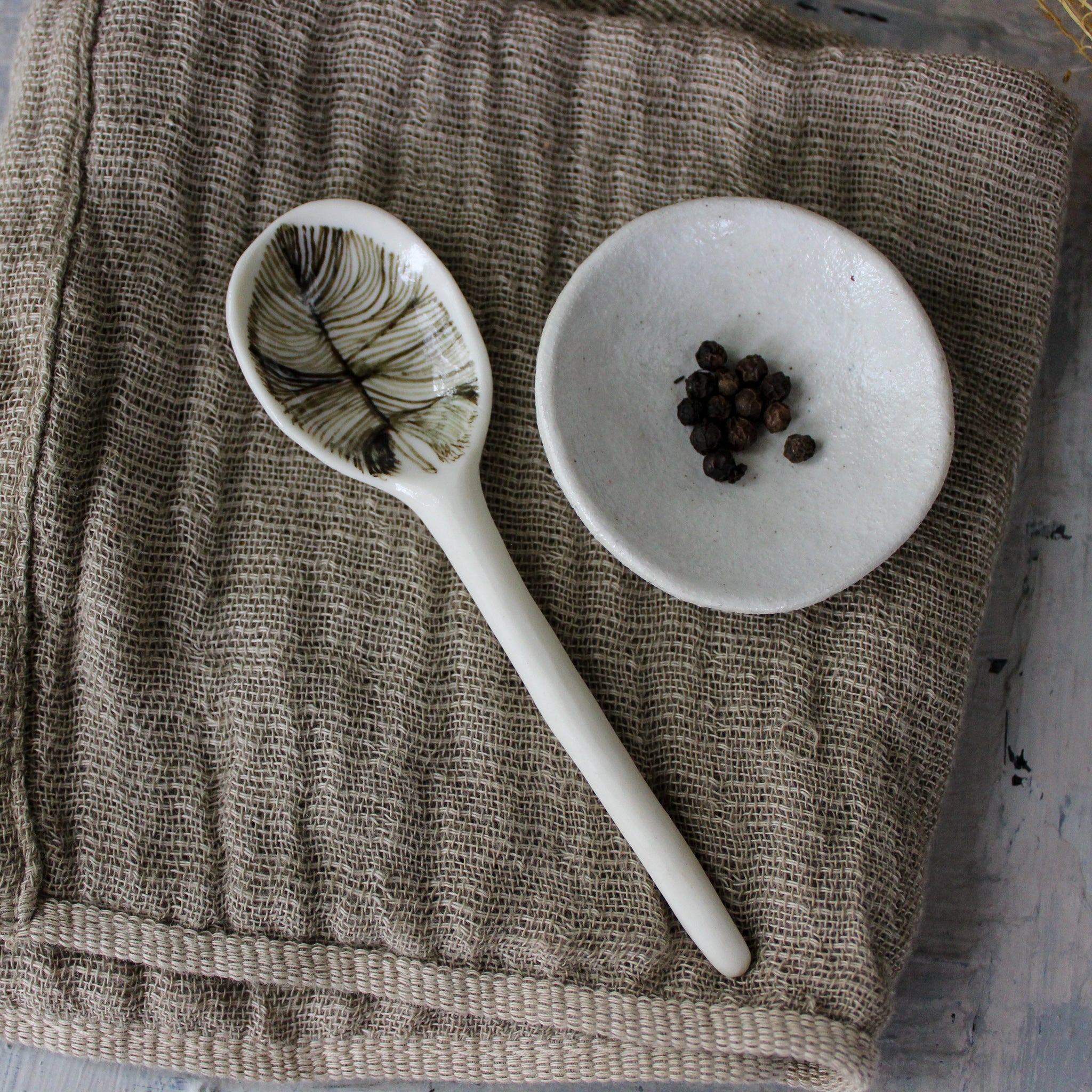 Porcelain Spoons Feather - Tribe Castlemaine