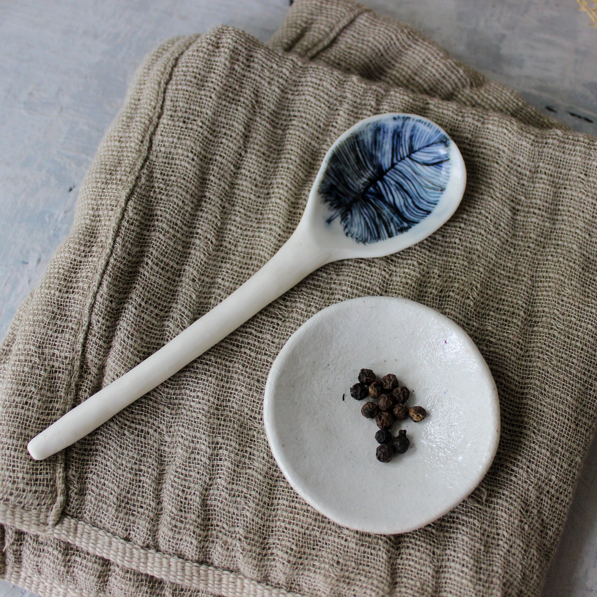 Porcelain Spoons Feather - Tribe Castlemaine