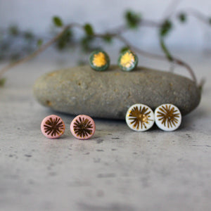 Porcelain Studs Gold Star - Tribe Castlemaine