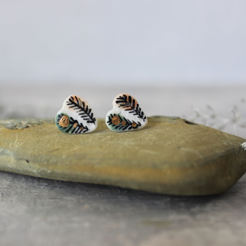 Porcelain Studs Wings #3 - Tribe Castlemaine