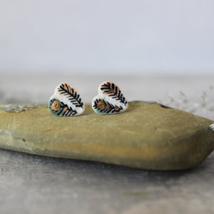 Porcelain Studs Wings #3 - Tribe Castlemaine