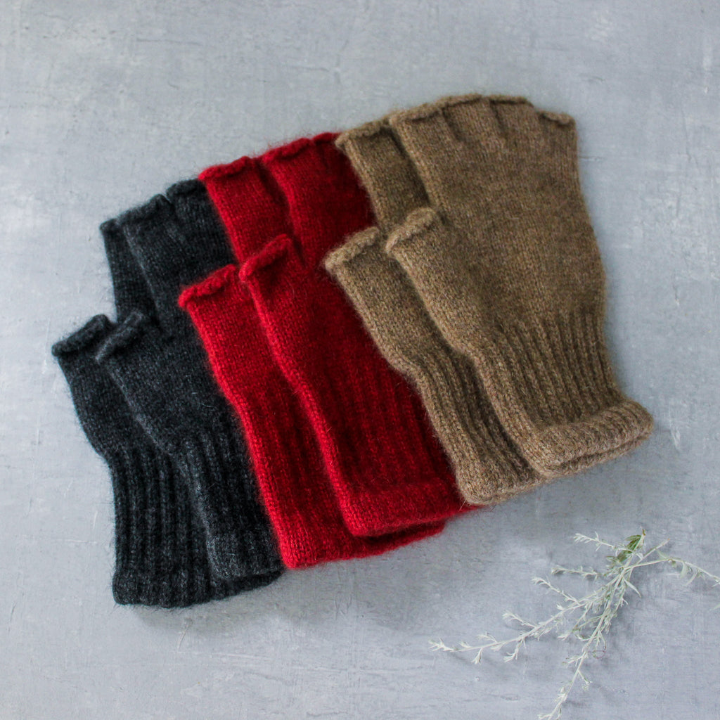 Possum Merino Fingerless Gloves - Tribe Castlemaine