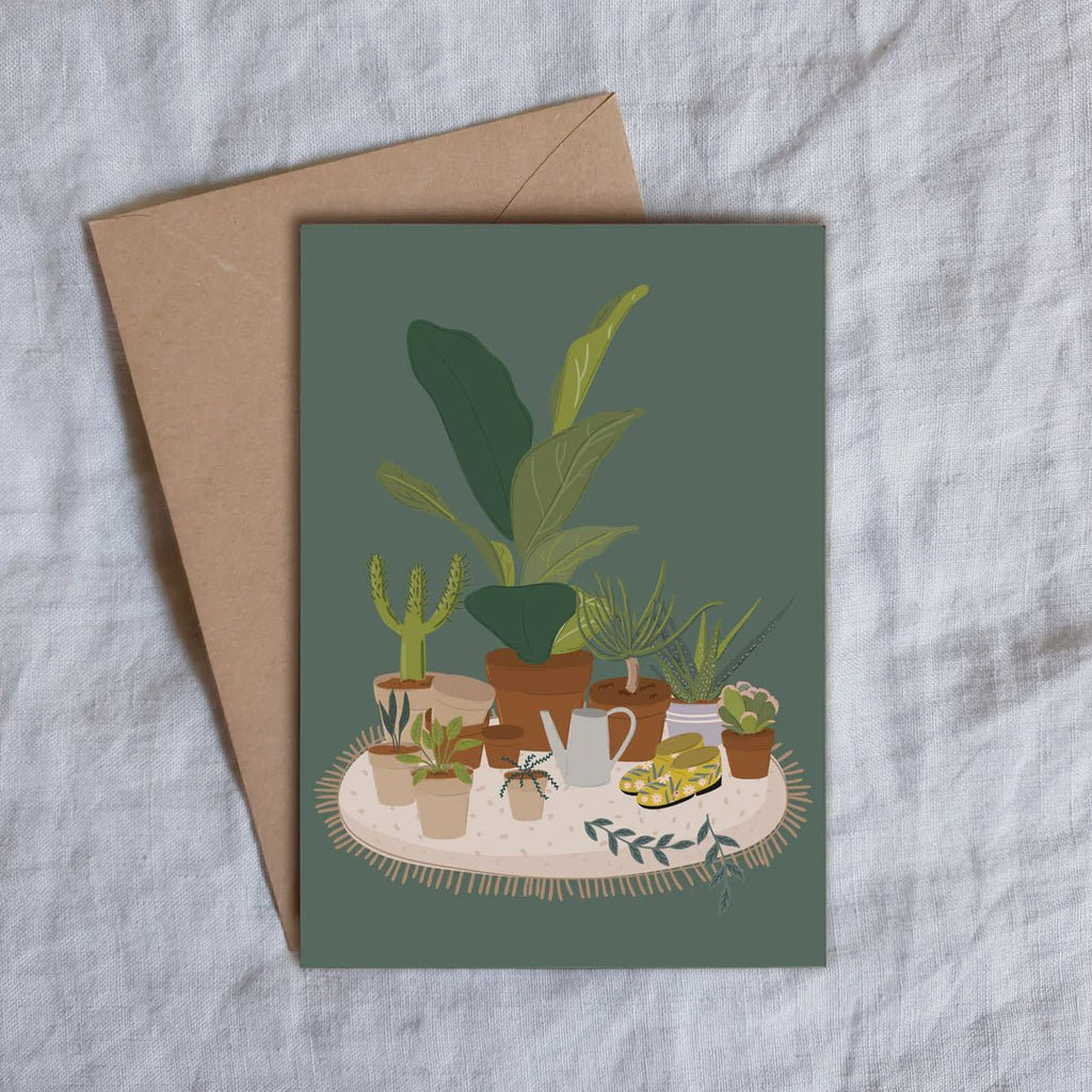 Pots of Plants Greeting Card - Tribe Castlemaine