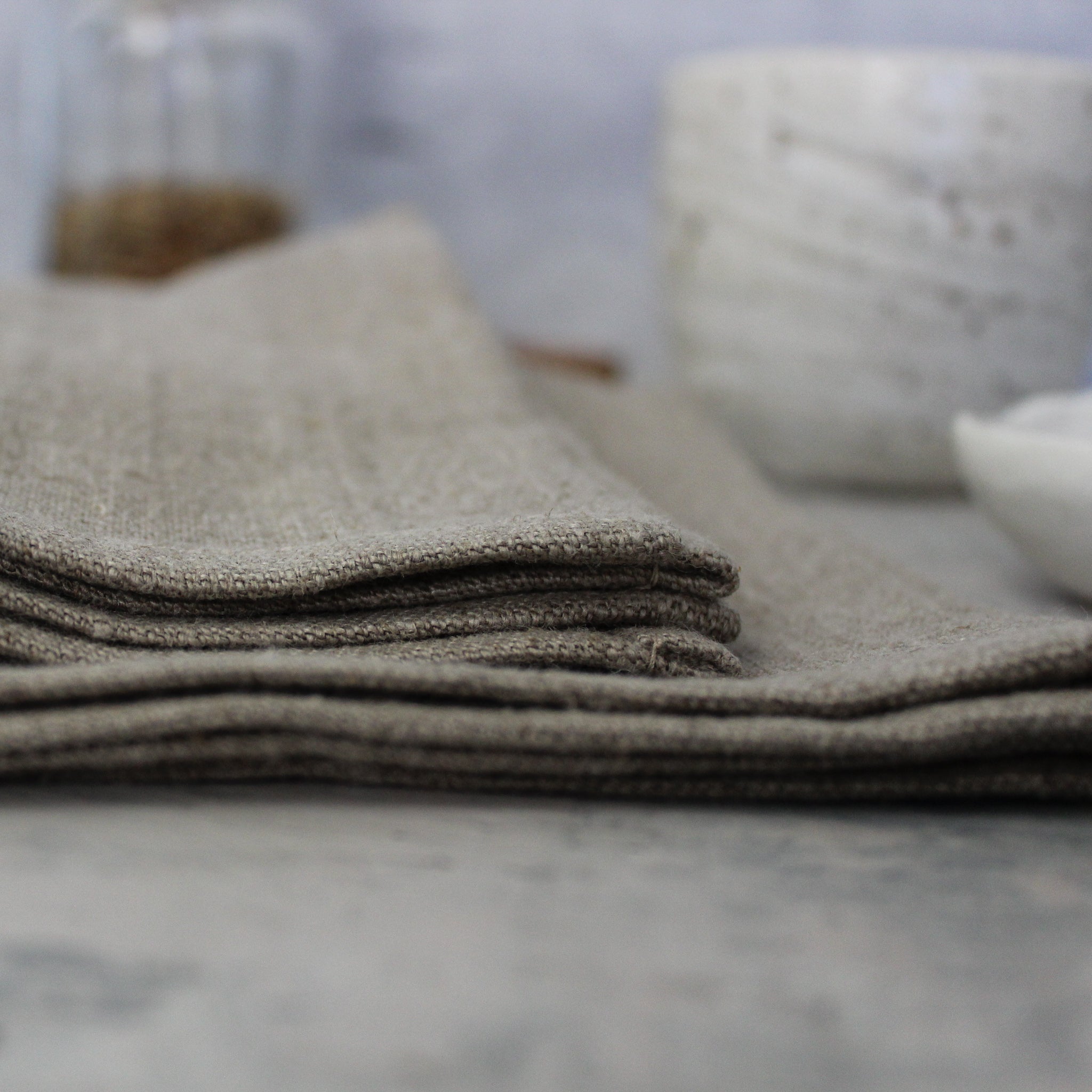 Raw Linen Napkins - Tribe Castlemaine