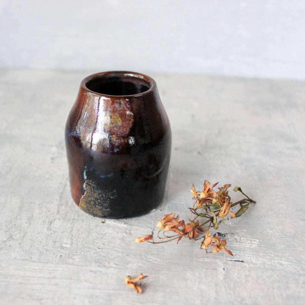RAW Small Dark Vase - Tribe Castlemaine