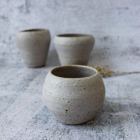 RAW Stoneware Vases Round - Tribe Castlemaine