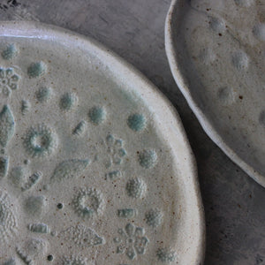 Round Lace Ceramic Plates - Tribe Castlemaine