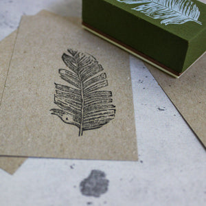 Rubber Stamp Feather Large - Tribe Castlemaine