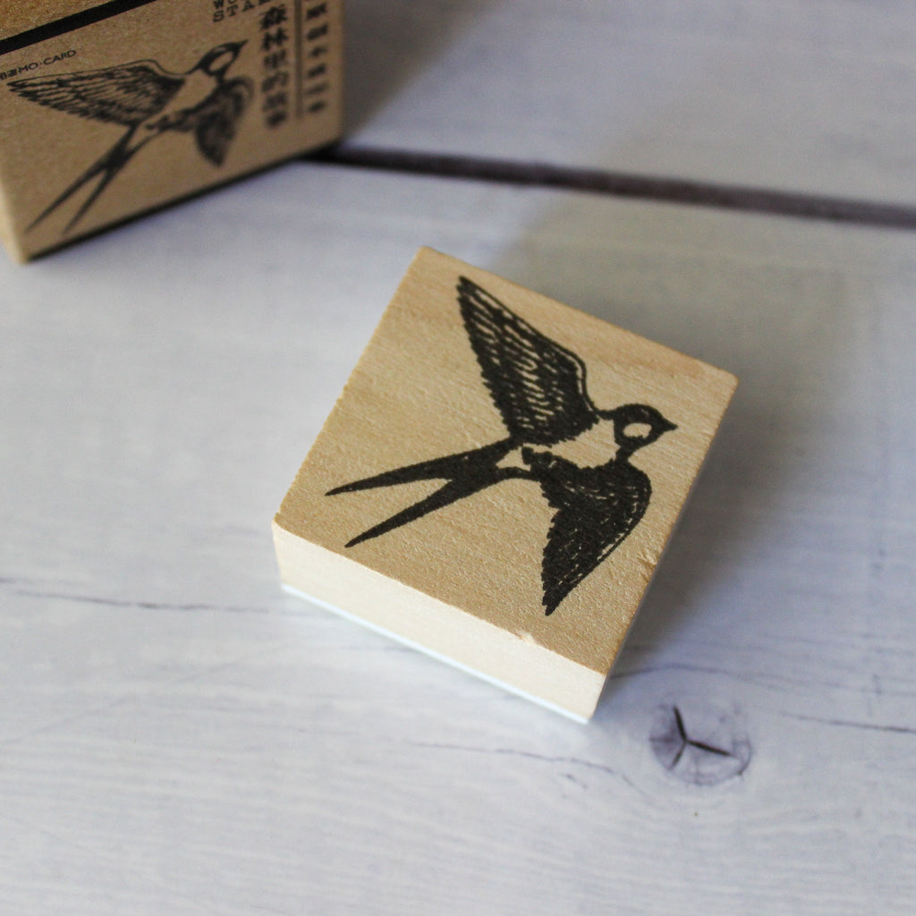Rubber Stamp Large Flying Bird - Tribe Castlemaine