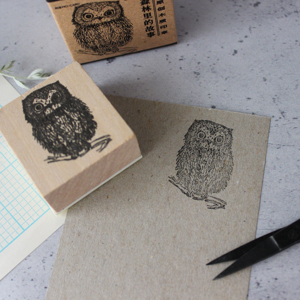 Rubber Stamp Owl - Tribe Castlemaine