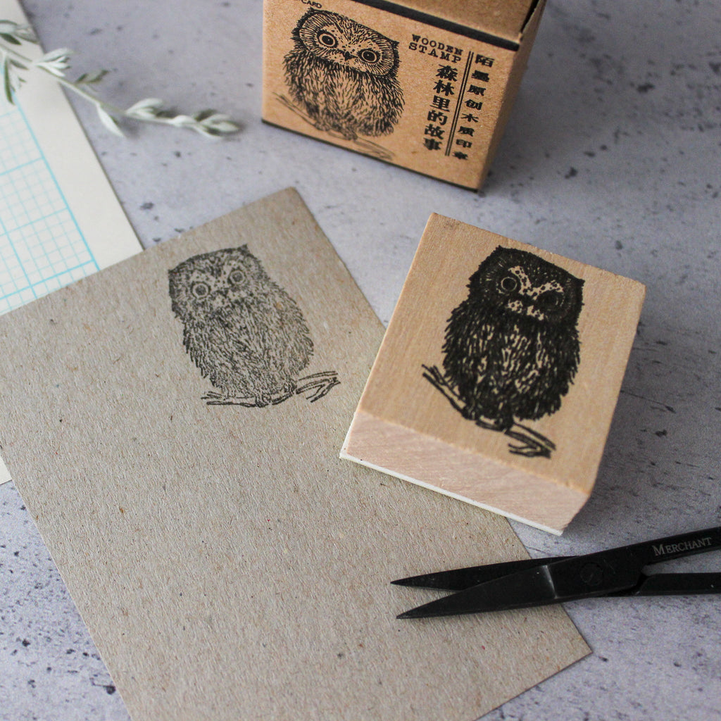 Rubber Stamp Owl - Tribe Castlemaine