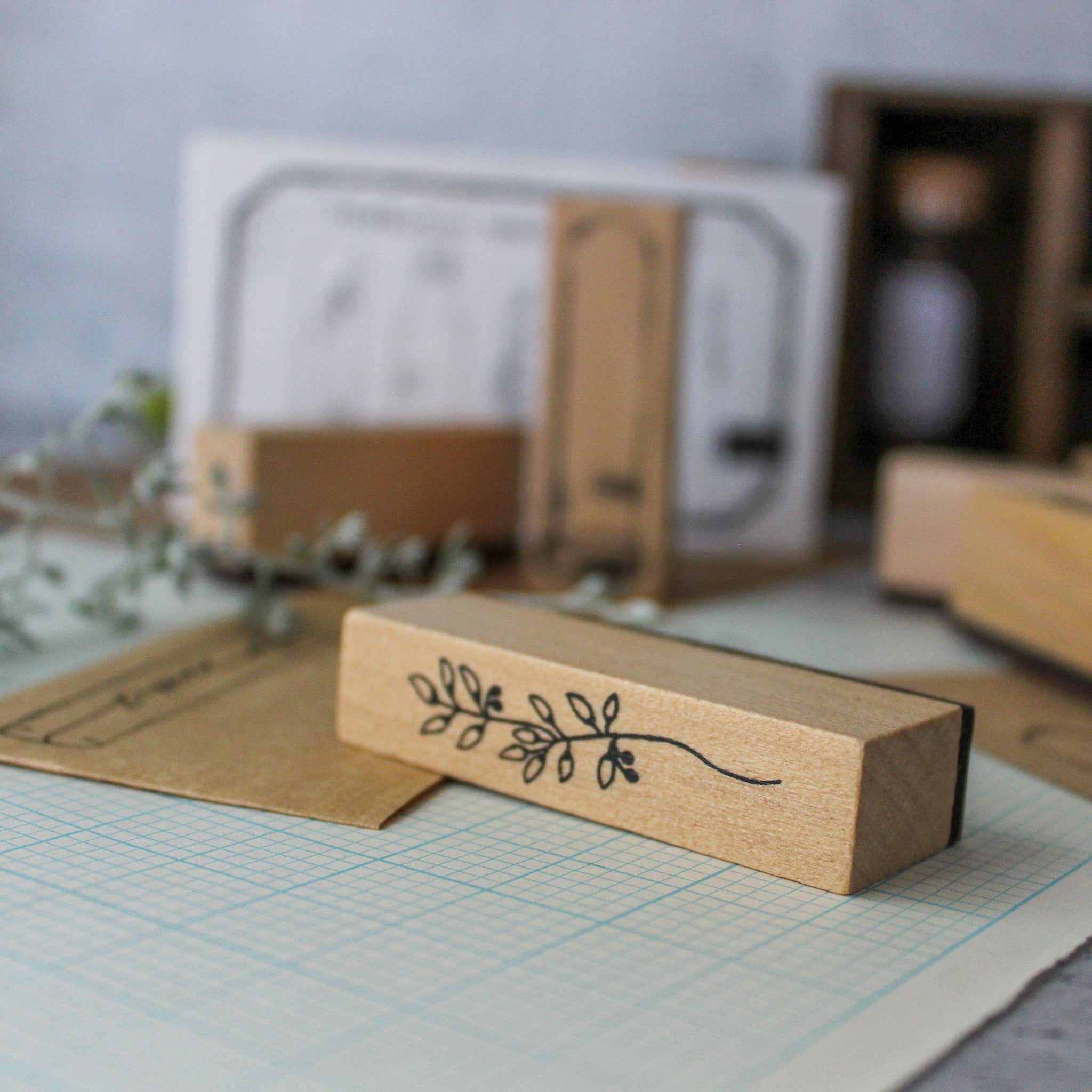 Rubber Stamp Set : Herbarium Specimen - Tribe Castlemaine