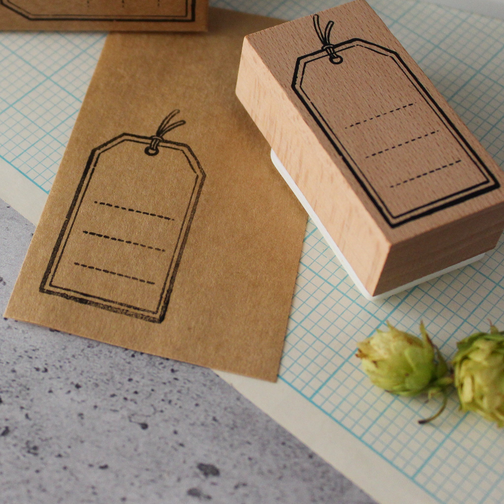 Rubber Stamp Swing Tag - Tribe Castlemaine