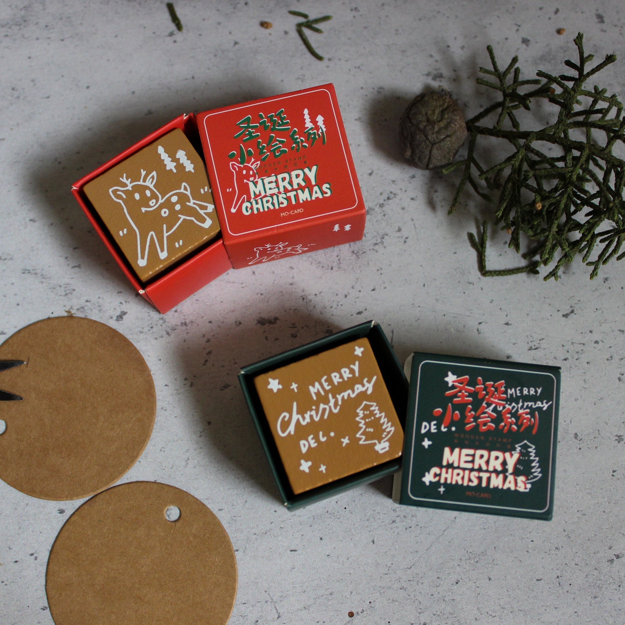 Rubber Stamps : Christmas Boxed - Tribe Castlemaine
