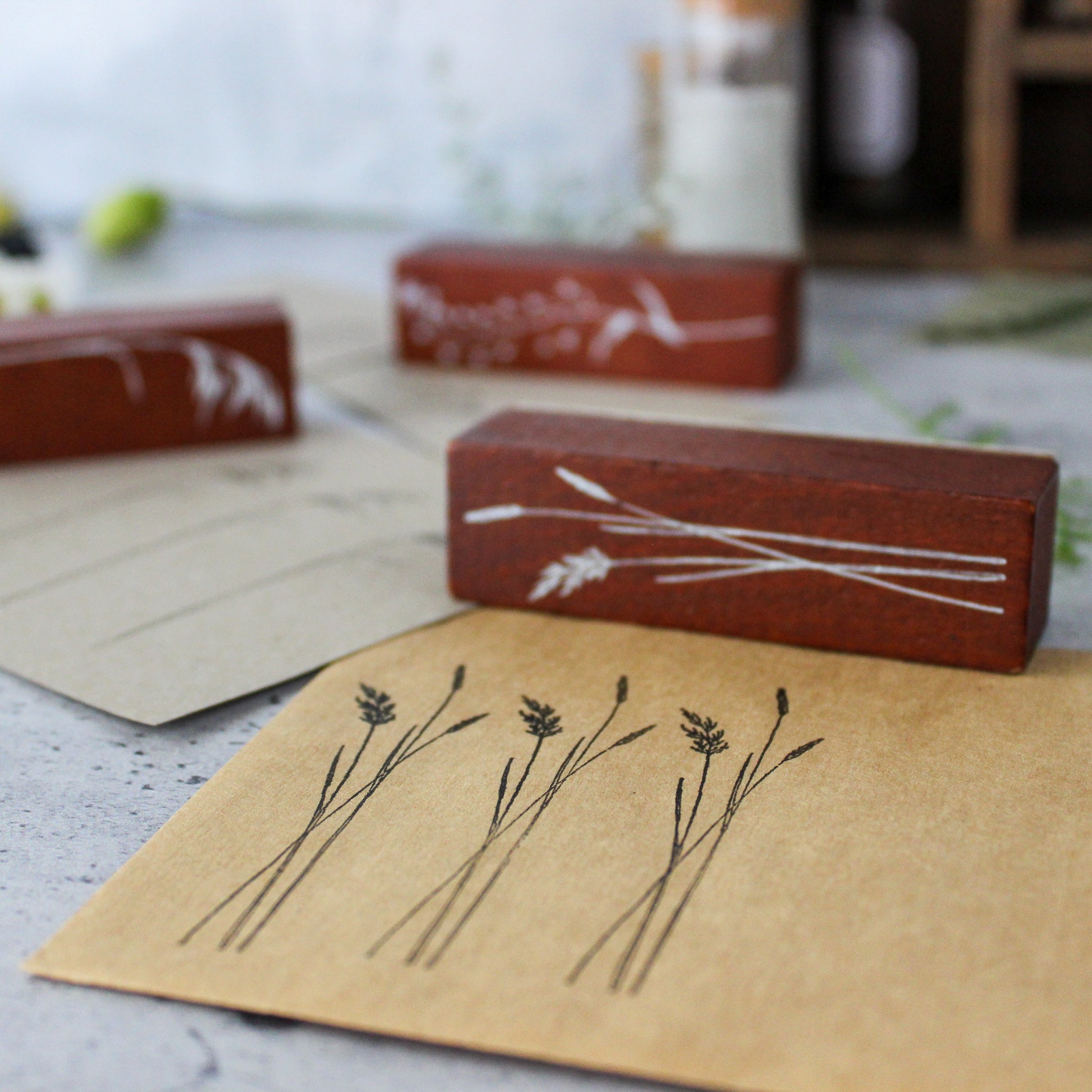 Rubber Stamps Grasses - Tribe Castlemaine