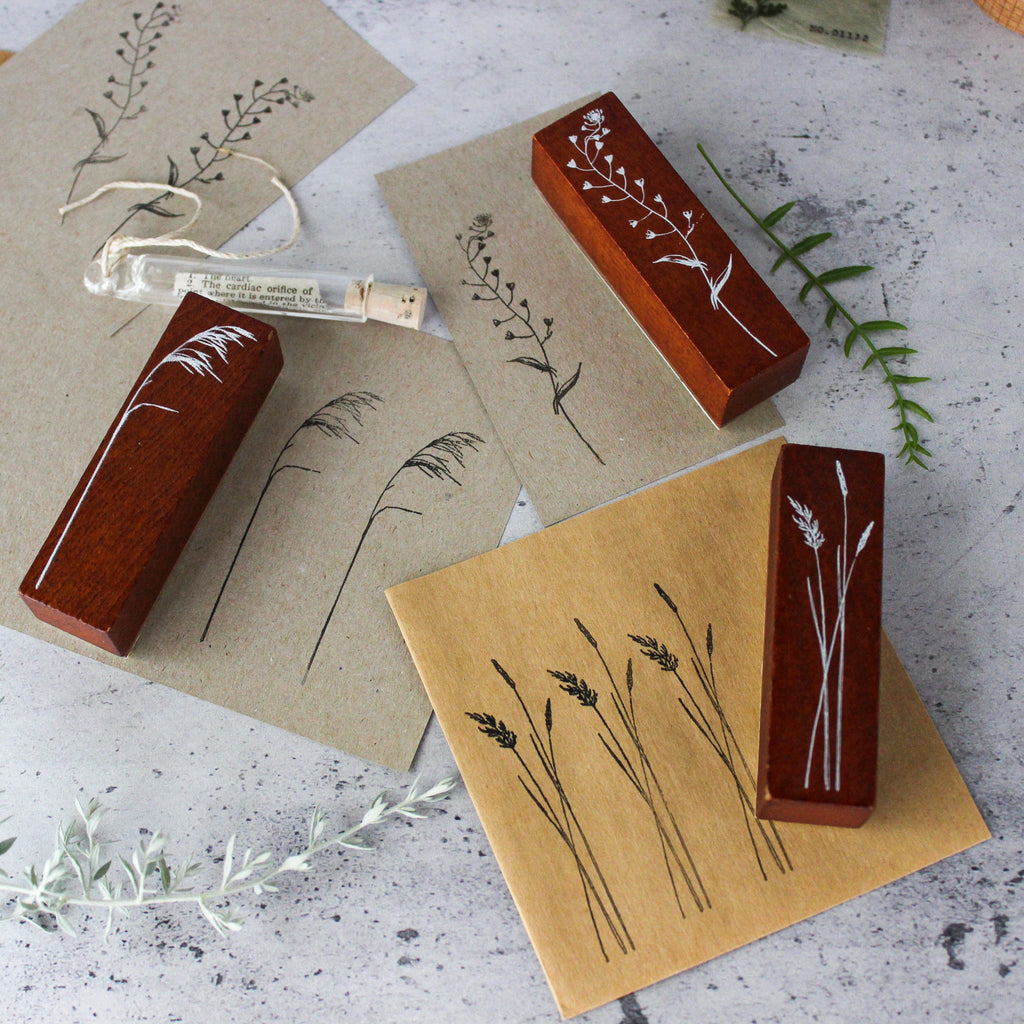 Rubber Stamps Grasses - Tribe Castlemaine