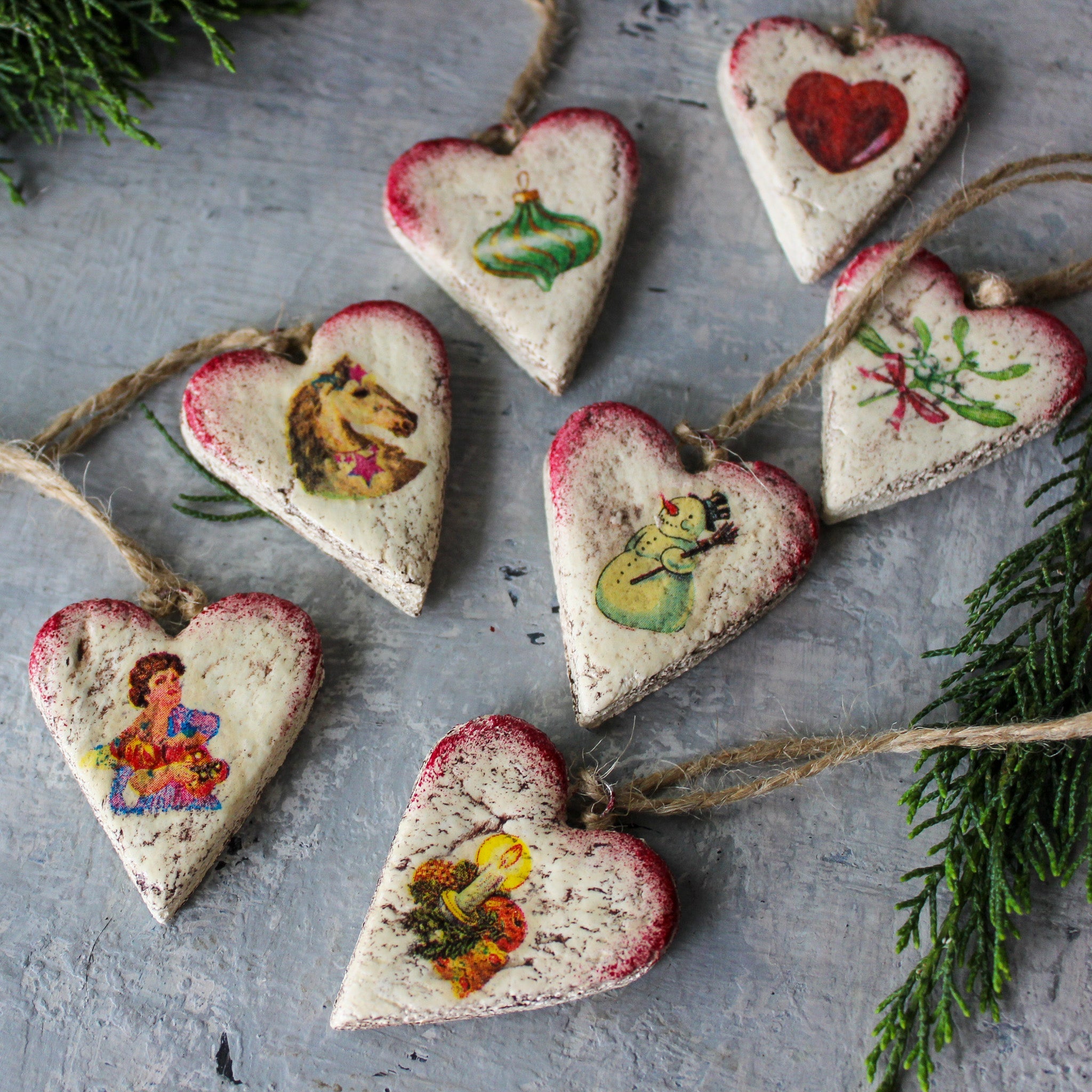 Rustic Christmas Hearts - Tribe Castlemaine