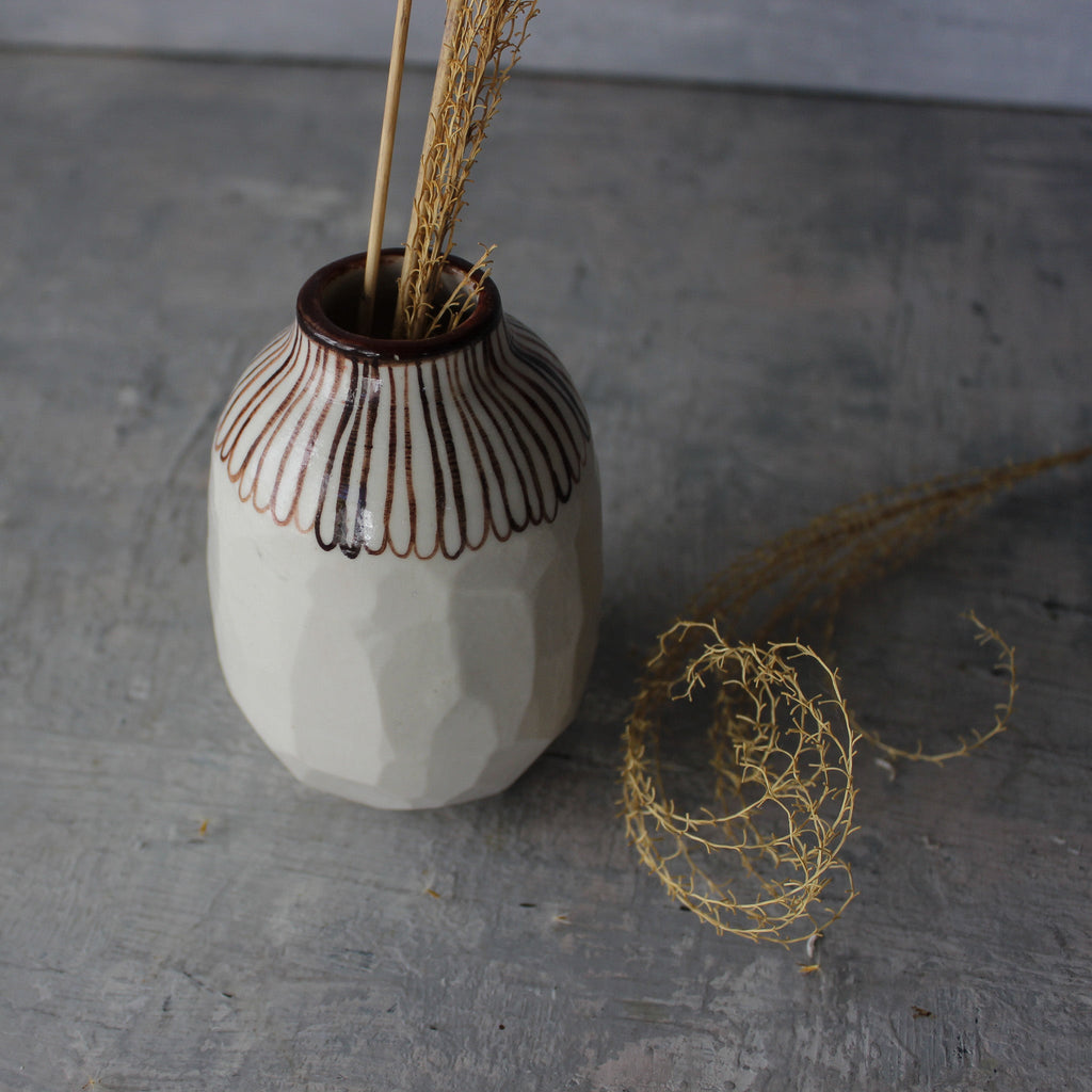 Sepia Daisy Vase - Tribe Castlemaine