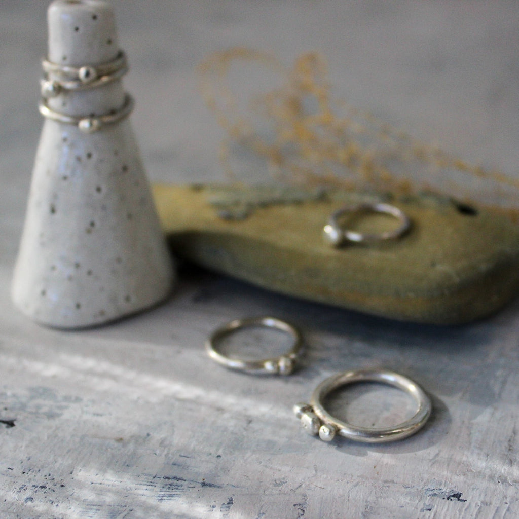 Silver Bubbleweed Rings - Tribe Castlemaine