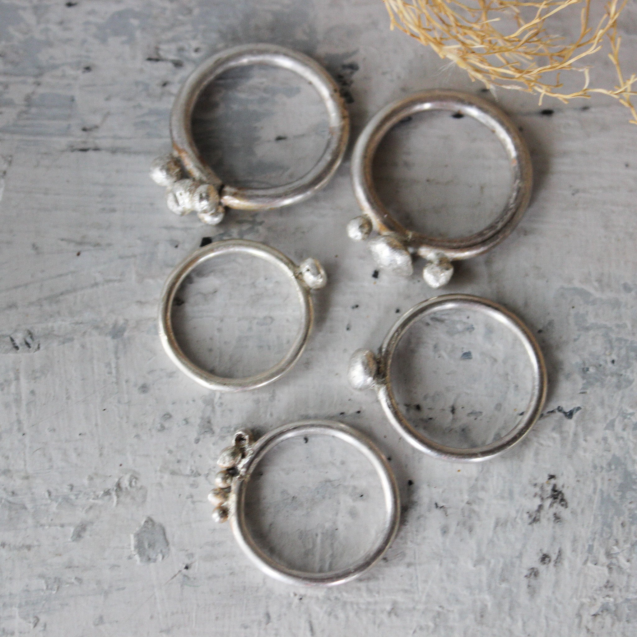 Silver Bubbleweed Rings - Tribe Castlemaine